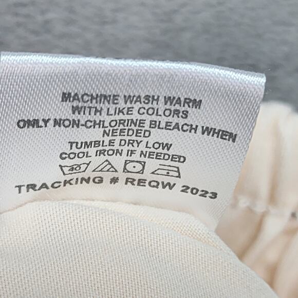 Real Essentials Capri Pants LARGE Lightweight Knit Elastic Waist Blush Lounge - Picture 6 of 6